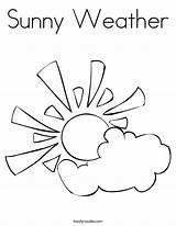 Weather Coloring Pages Sunny Getcolorings sketch template