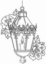 Lantern Coloring Pages Christmas Para Dibujos Victorian Drawing Designs Colouring Adult Detailed Lanterns Pintar Embroidery Candle Noel Flowers Patterns Dark sketch template