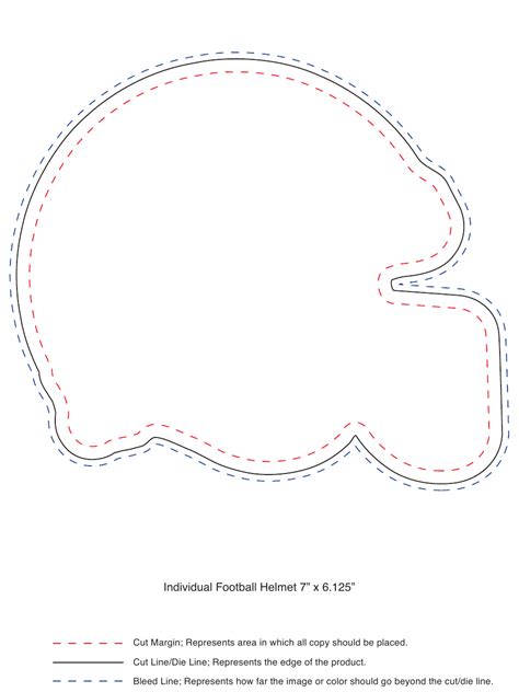 football helmet template scheme  printable  templateroller