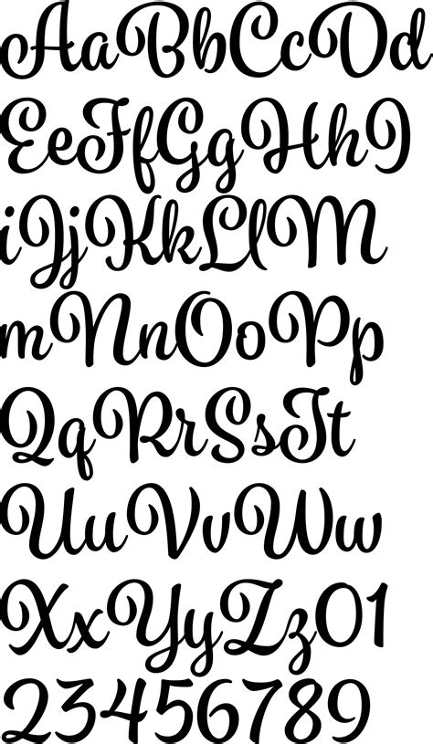 incredible  printable alphabet hand lettering fonts  graphic