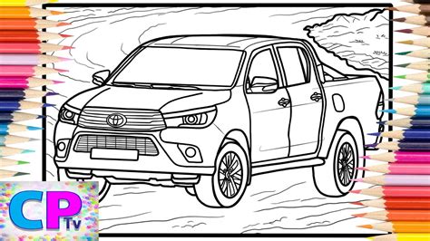 toyota hilux coloring pagestoyota pickup coloringcarstobu