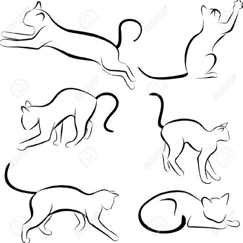 Simple Cat Line Drawing At Getdrawings Free Download