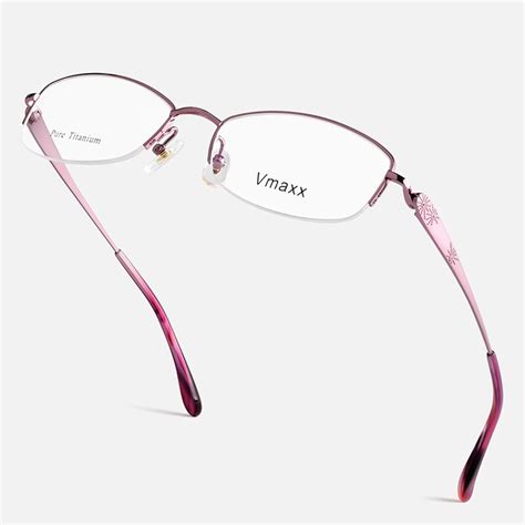 xinze fashion titanium half frame eyeglasses business women spectacle