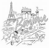 Coloring Paris Pages Printable France French Adult Color Kids Pen Colouring Sheet Sheets Travel Portadas Book Para Drawing Adults Getcolorings sketch template