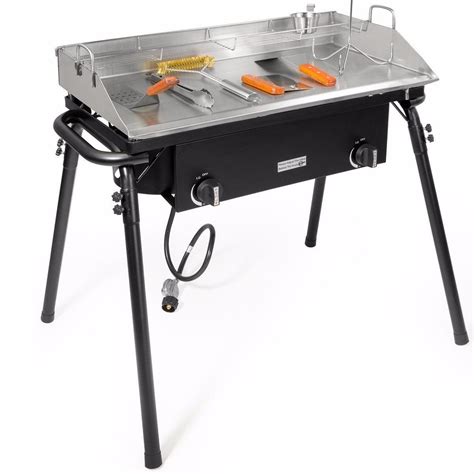 outdoor propane flat top cooker grill  stand walmartcom   stove accessories