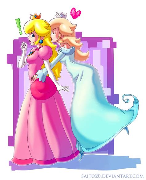 rosalina x peach by saito20 on deviantart peach