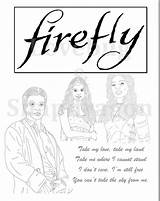 Firefly Coloring Serenity Printable Instant Book Digital sketch template