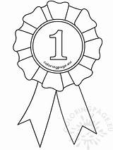 Ribbon Award Template Rosette Coloring Place Drawing First Badge Clipart Pages Template1 Templates Ribbons School Graduation Getdrawings Coloringpage Sketch Preschool sketch template