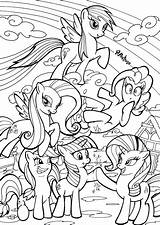 Pony Little Print Coloring Pages Friendship Magic Mlp Printable Deviantart Inks Fim Princess Ponies Printablee Comics Unicorn Via Popular sketch template