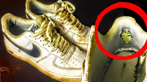 restoration nike air force sneakers repair  cleaning youtube
