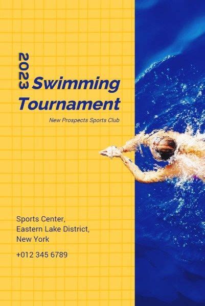 swimming tournament pinterest post template and ideas for design fotor