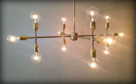 handmade modern contemporary light sculpture multiple light edison bulb chandelier lamp