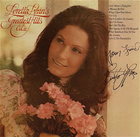 loretta lynn signed album cover from our collection album cover art