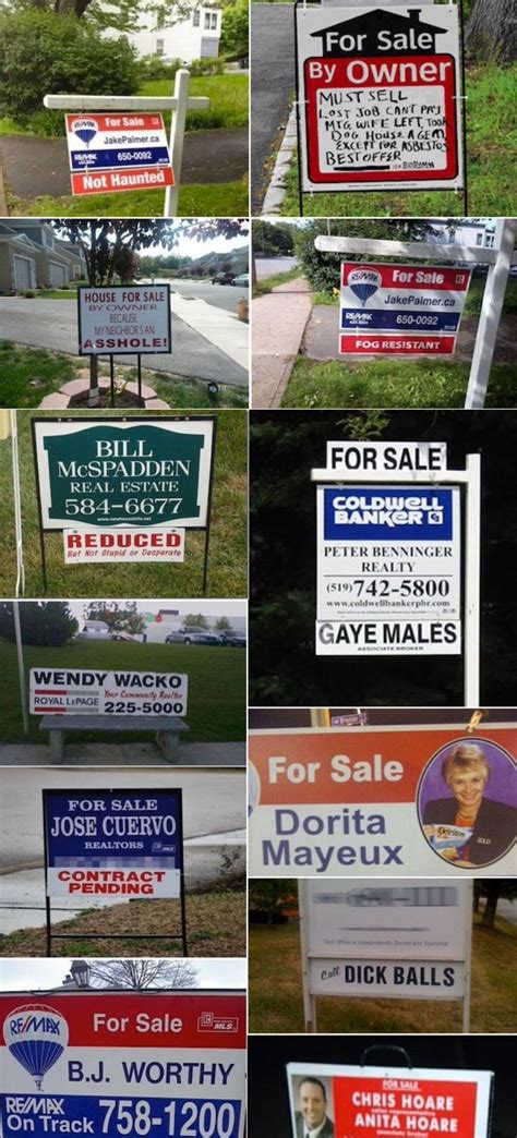 Real Estate Memes Real Estate Signs Real Estate Houses Funny Signs