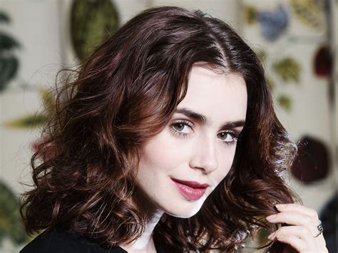 lily collins actress full hd 2k wallpaper