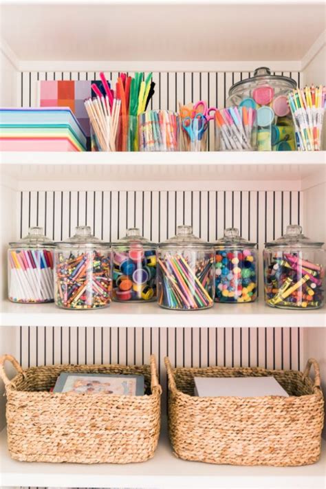 genius ways  organize kids art supplies nursery design studio