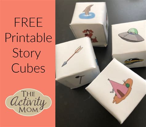 printable story cubes  activity mom