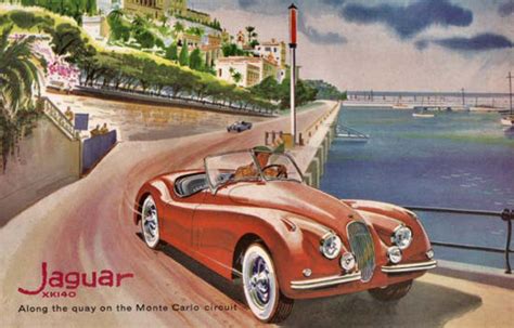 jaguar xk 140 monte carlo circuit 1954 mad men art