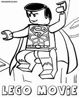 Lego Coloring Superman Movie Pages Colorings Getdrawings sketch template