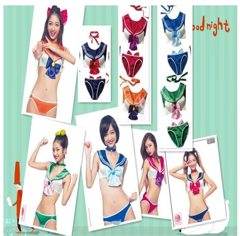 Sailor Moon Scouts Sexy Bra And Panty Set S 2xl Sizes