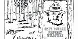 Smokey Invited Prevent Wildfires Hopes sketch template