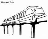 Monorail Train Coloring Pages Maglev Color Colouring Trains Rocks sketch template