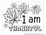 Coloring Pages Fall Thankful Am Thanksgiving Always Larger Each  If Click Size sketch template