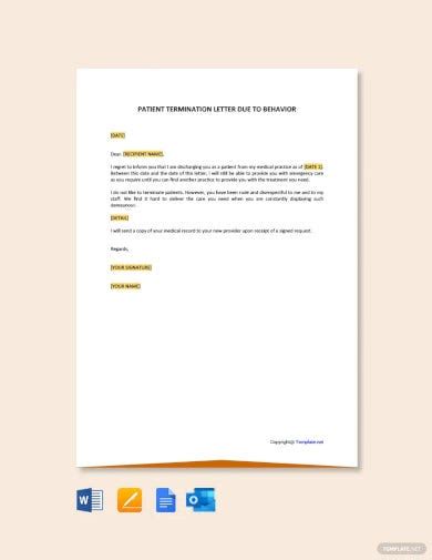 termination letter templates   samples examples formats