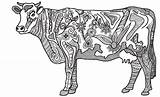 Vacas Cow Secreto sketch template