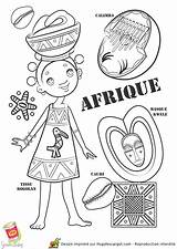 Afrique Coloriages sketch template