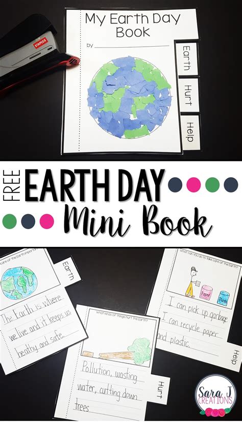 earth day mini book sara  creations