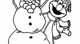 Elmo Christmas Pages Coloring Getcolorings Color sketch template