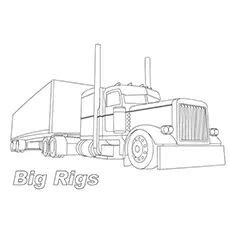 printable peterbilt coloring pages