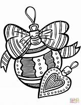 Christmas Ornaments Coloring Ornament Pages Printable Decoration Template Preschoolers Supercoloring Categories sketch template
