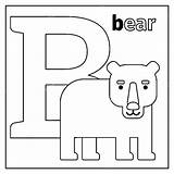 Bear Tieren Englisches Freeart Alfabeto sketch template
