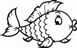 Fish Coloring Pages Real Colouring Easy Template Getdrawings sketch template