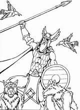 Odin Coloring Pages Armour Under Norse Viking Norway Countries Print Colouring Mythology History Printable Drawings Deviantart Vikings Fjord Norwegian Kids sketch template