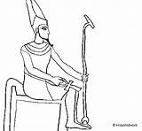 Amun Coloring Colorear Coloringcrew Egypt sketch template