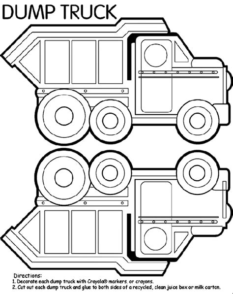 dump truck coloring page coloring page book