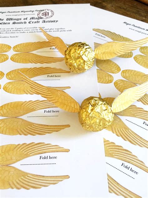golden snitch wings printable customize  print