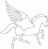 Coloring Pegasus Wecoloringpage sketch template