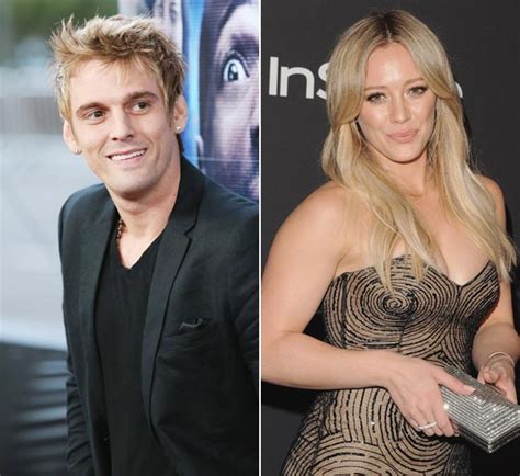 aaron carter disses hilary duff on twitter mad after her cosmopolitan interview hollywood life
