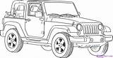Jeep Wrangler Coloring Pages Drawing Draw Safari Step Sketch Drawings Jeeps Car Printable Dragoart Color Cars Boys Truck Kids Print sketch template