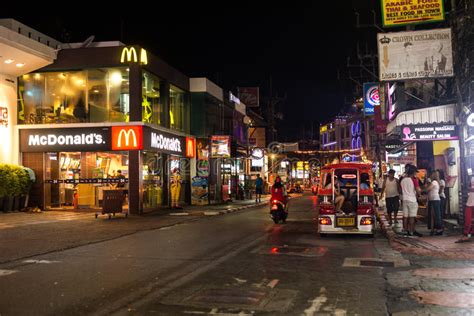 patong night street in phuket thailand 2017 editorial photography