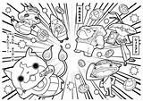 Coloring Pages Japanese Elementary Kai Yo Students Yokai Fan Kids School Youkai Getcolorings Cartoon Coloriage Printable Print Color Beautiful Getdrawings sketch template