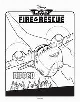 Planes Rescue Fire Coloring Pages Colouring Dipper Coloring2print sketch template
