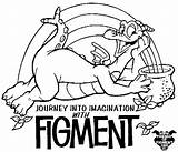 Figment Imagination Epcot sketch template