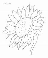 Disegni Colorare Girasole Girasoli Coloringpages Portale Sunflower Bambini sketch template