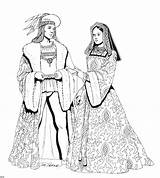 Renaissance Coloring Pages Clothing Costumes Fashion Costume Omalovánky Mode Colouring History Adult Book Navštívit Getdrawings Getcolorings sketch template