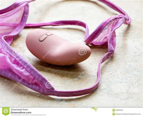 sex toy pink vibrator and panties stock image image of